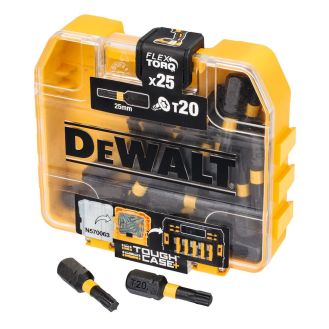 Bit impact Extreme® Flextorq DeWALT DT7055T, T20 x 25 mm, set 25 bucati, cutie Tic-Tac