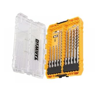 Set 10 burghie pentru beton DeWALT DT70752, SDS Plus XLR, 5 - 12 mm, in cutie medie TOUGHCASE™