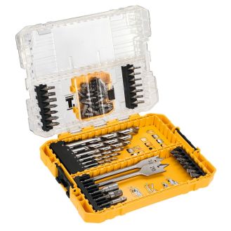 Set insurubare si gaurire Dewalt DT70756, 55 piese, cutie medie TOUGHCASE™