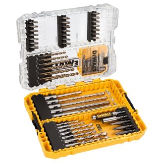 Set insurubare si gaurire Extreme Dewalt DT70760, 68 piese, cutie medie TOUGHCASE™