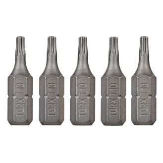 Set 5 biti TX10 X 25 mm DeWalt DT7253, calitate standard
