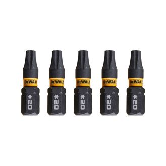 Set 5 biti TX20 DeWALT DT7381T, lungime 25 mm