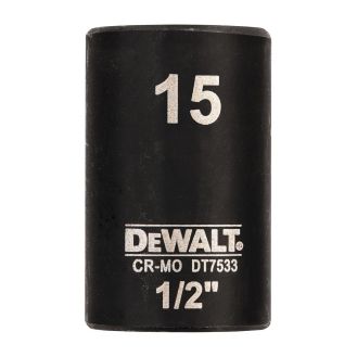 Tubulara scurta de impact DeWALT DT7533, 1/2", 15 mm