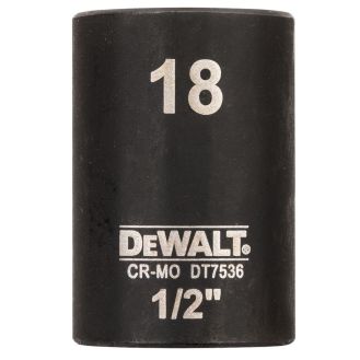 Tubulara scurta de impact DeWALT DT7536, 1/2", 18 mm