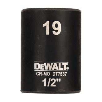 Tubulara scurta de impact DeWALT DT7537, 1/2", 19 mm