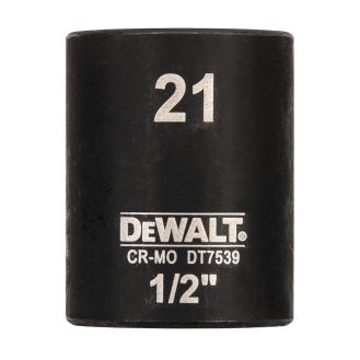 Tubulara scurta de impact DeWALT DT7539, 1/2", 21 mm