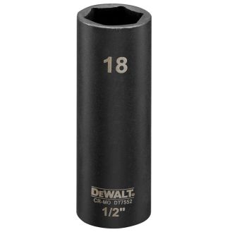 Tubulara lunga de impact DeWALT DT7552, 1/2", 18 mm