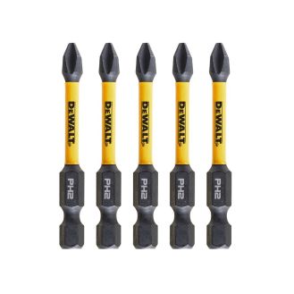 Set 5 biti PH2 DeWALT DT7998T, lungime 57 mm