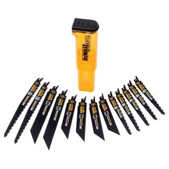 Set 13 lame diverse fierastrau sabie XR Extreme Runtime Dewalt DT99550, lemn si metal