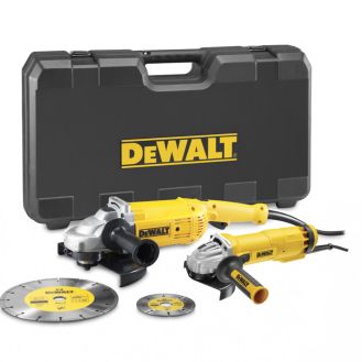 Pachet 2 polizoare unghiulare Dewalt DWE492 S, 2200 W, 230 mm si Dewalt DWE4207, 1010 W, 125 mm