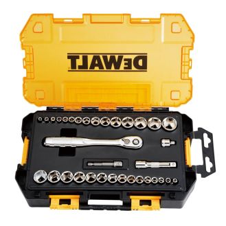 Trusa 34 piese Dewalt DWMT45034-0, 1/4" - 3/8" 