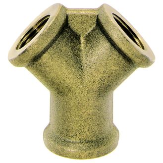 Racord cu trei cai Ludecke DWS_38, alama,  DN 15, 3 x G 3/8" filet interior