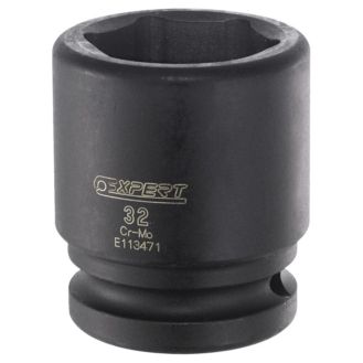 Cheie tubulara de impact scurta Expert by Facom E113476, patrat 3/4", hex 38 mm