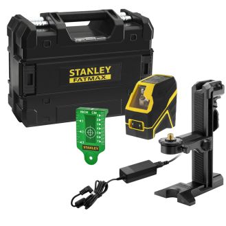 Nivela laser Stanley Fatmax FMHT77595-1, linie laser verde, in cruce
