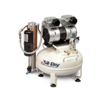 Compresor de aer de uz medical Fini Sil Dry OF 750-24V-FM-1M, 230 V, 85 l/min, 8 bar, butelie 24 l, uscator cu o coloana