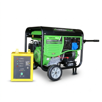 Generator de curent pe benzina Greenfield G-EC11000PEWCN+ATS_11000, portabil, 230V, 9.2 kVA, pornire electrica automatizata, cu panou ATS