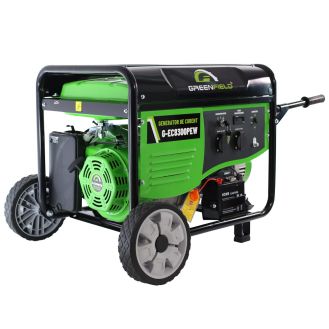 Generator de curent pe benzina Greenfield G-EC8300PEWN, portabil, monofazat, 7.7 kVA, pornire electrica