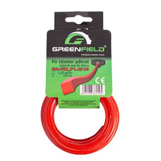 Fir nailon Greenfield GA-FIR_P1.6/15, profil patrat 1.6 mm, 15 m 