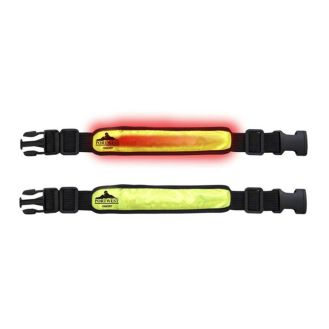 Banderola Portwest HV05YER, reflectorizanta, iluminata, galbena, baterie CR2032