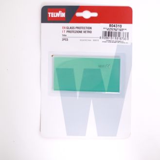 Sticla de protectie transparenta interioara pentru masca de sudura Telwin 804310, 53.2x103.7 mm, 2 buc. 