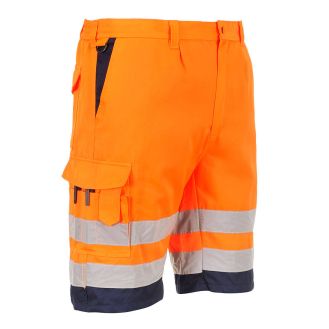 Pantaloni scurti Hi-Vis Lightweight Polycotton Hi-Vis Portwest model L043