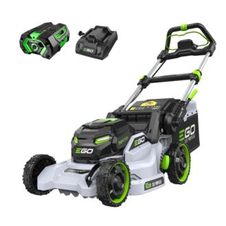 Set masina electrica de tuns gazon Ego Power LM1712E-SP, cu acumulator Li-Ion 56 V/4.0 Ah, autopropulsata, 42 cm, incarcator