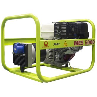 Generator de curent pe benzina PRAMAC MES5000_AVR, portabil, monofazat, 5.1 kVA, modul AVR