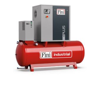 Compresor de aer cu surub Fini PLUS-E-8-10-270ES, 400 V, 7.5 kW,  270 l, 950 l/min, 10 bar, cu uscator, IE3