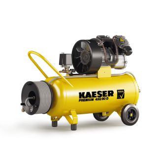 Compresor de aer Kaeser PREMIUM 450/90 D, 90 L, 2,4 KW, 10 bar, 450 l/min, furtun 15 m