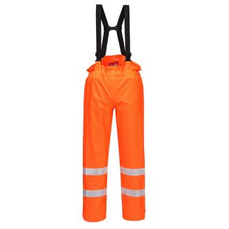 Pantaloni  HI VIS Bizflame Rain Hi Vis Captusiti Ignifugi Antistatici Portwest model S780