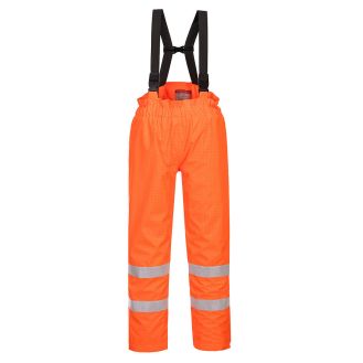 Pantaloni Captusiti Bizflame Rain HiVis Antistatici FR Portwest model S781