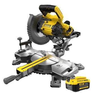 Fierastrau circular de masa Stanley Fatmax V20 SFMCS701M1, disc 190 mm, cu 1 acumulator 18V / 4.0 Ah, incarcator, valiza transport