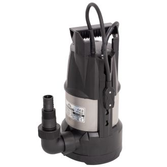 Pompa submersibila din plastic Wasserkonig SPEC9208, particule max. 5 mm, putere 750 W, debit 12500 l/h, H refulare 8.5 m, carcasa motor inox, senzori electronici de nivel