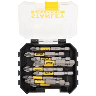 Set 10 biti torsiune Stanley FATMAX STA88572, 50 mm, 1/4", PZ2