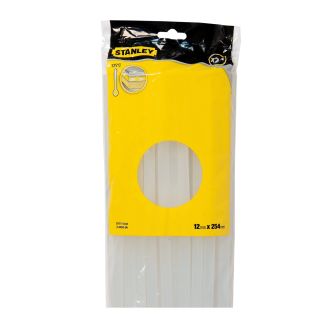 Set batoane adeziv transparent Stanley STHT1-70432, Ø12 x 254 mm, pachet 24 buc