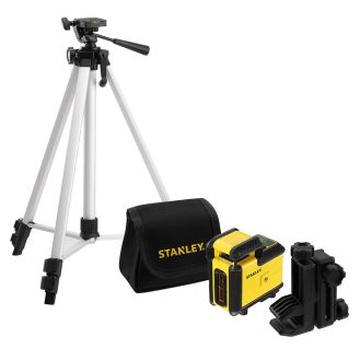 Kit nivela laser si trepied Stanley STHT77641-1, Cross360, raza verde, 25 m