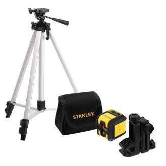 Set nivela laser si trepied Stanley Cubix STHT77649-1, linie verde, 15 m
