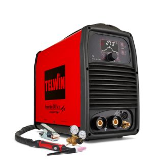 Aparat sudura TIG/ MMA Telwin SUPERTIG302AC/DC_ACC, 400 V, 270 A, electrozi 1.6-5  mm, torta racita cu gaz, cu accesorii TIG