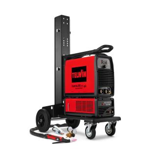 Aparat sudura TIG/ MMA Telwin SUPERTIG302AC/DC_RA_T, 400 V, 270 A, electrozi 1.6-5  mm, torta TIG racita cu lichid, cu accesorii si carucior de transport