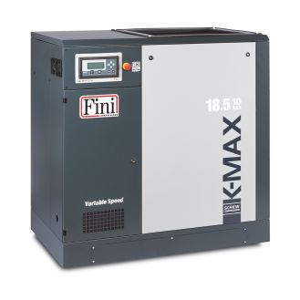 Compresor cu surub, turatie variabila, FINI K-MAX 18.5-10 VS, 18.5 kW, 10 bar, 2600 / 930 l/min
