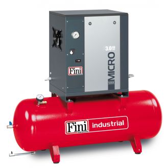 Compresor de aer cu surub Fini MICRO SE 3.0-08-200, 400 V, 200 l, 3 kW, 8 bar, 430 l/min