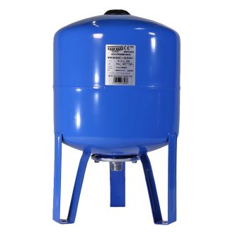 Vas de expansiune vertical Wassertechnik WTH35VBLUE, apa rece, volum 35 l, presiune max.10 bari, cu suport
