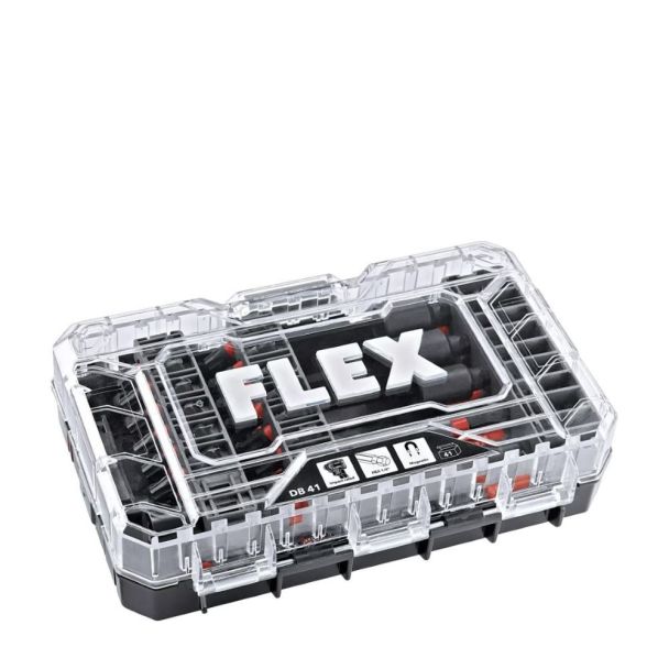 Set biti impact si chei tubulare Flex DB41, 41 piese, cu