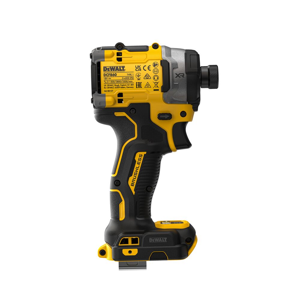 Masina de insurubat cu impact  Dewalt DCF860NT, compatibila cu acumulatori, 18 V, cuplu maxim 282 Nm, hex 1/4", cutie TSTAK - imagine 3