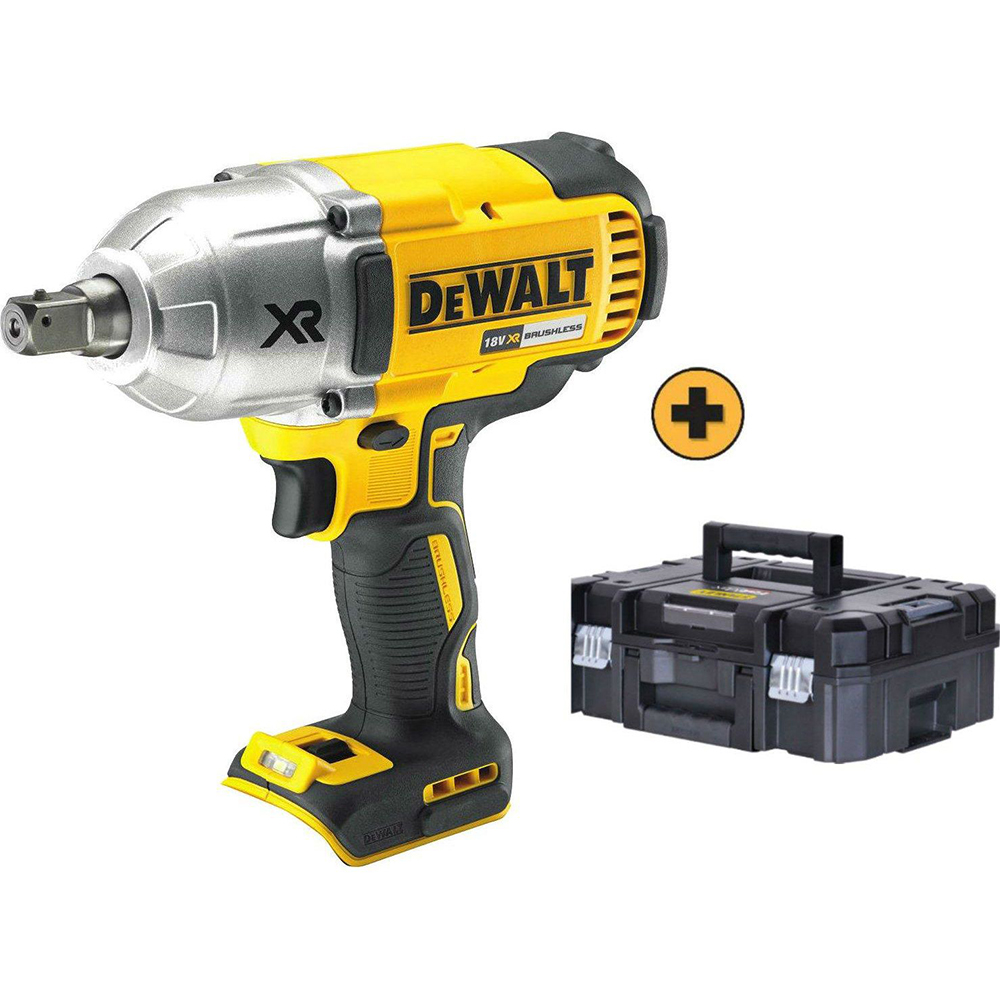Masina de insurubat cu impact, cuplu ridicat Dewalt DCF899NT,  compatibila cu acumulatori Li-Ion 18V, cuplu maxim 950Nm, valiza de transport - imagine 2