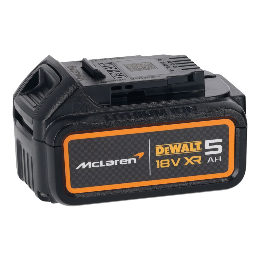 Set 2 masini DeWalt DCK200MP2T, editie speciala McLaren, cu 2 acumulatori XR 18V / 5.0 Ah si incarcator in valiza TSTAK - imagine 4
