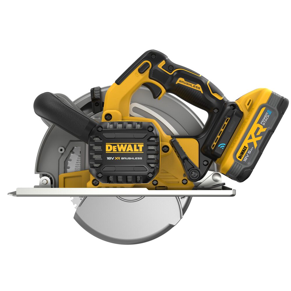 Fierastrau circular de mana pentru taierea metalelor Dewalt DCS383H2, cu 2 acumulatori Powerstack 18V / 5.0Ah XR, 184 x 20 mm, valiza TSTAK - imagine 3
