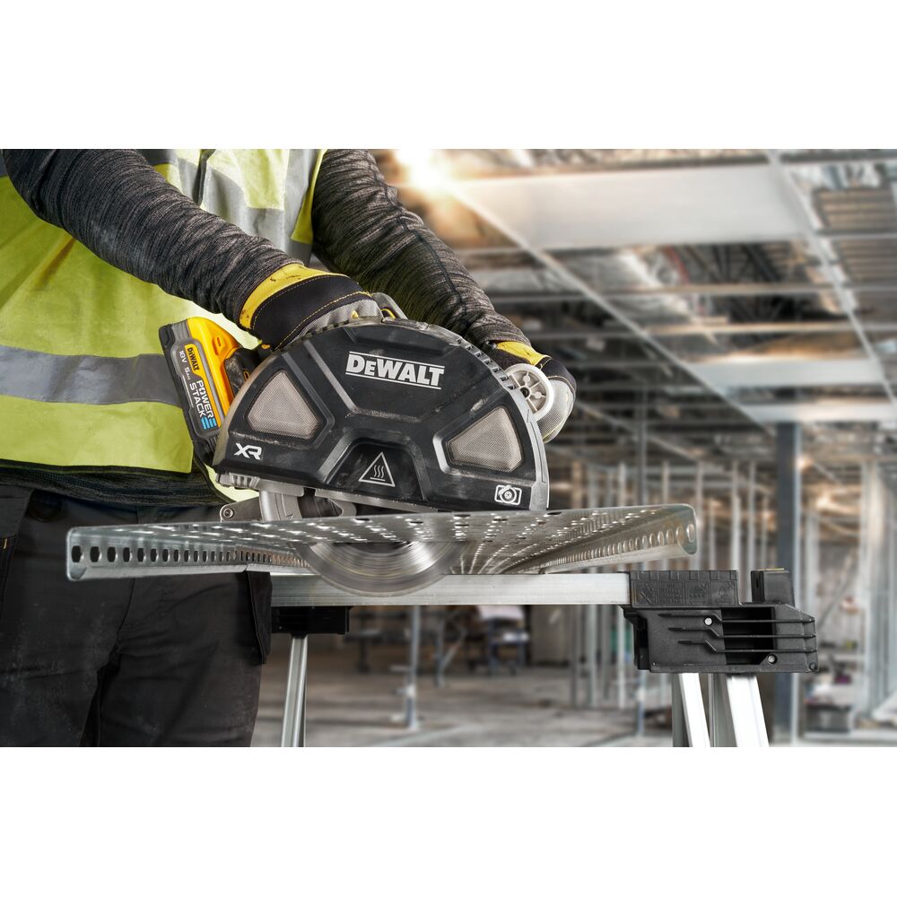 Fierastrau circular de mana pentru taierea metalelor Dewalt DCS383H2, cu 2 acumulatori Powerstack 18V / 5.0Ah XR, 184 x 20 mm, valiza TSTAK - imagine 7