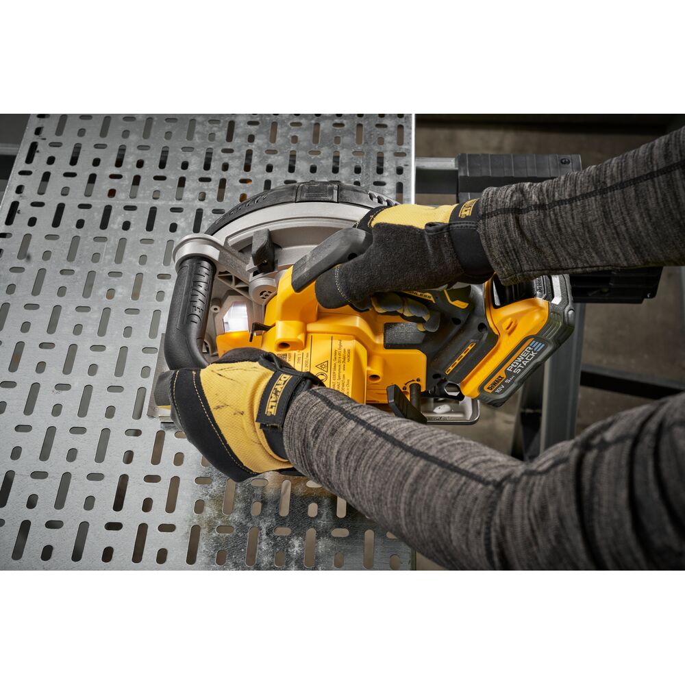Fierastrau circular de mana pentru taierea metalelor Dewalt DCS383H2, cu 2 acumulatori Powerstack 18V / 5.0Ah XR, 184 x 20 mm, valiza TSTAK - imagine 8
