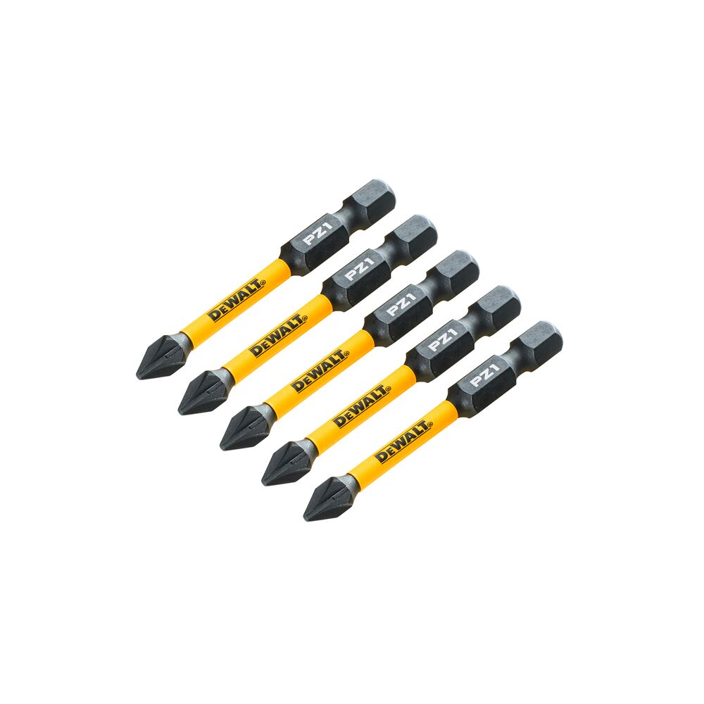 Set 5 biti de impact DeWALT DT7390T, 57 mm, PZ 1 - imagine 3